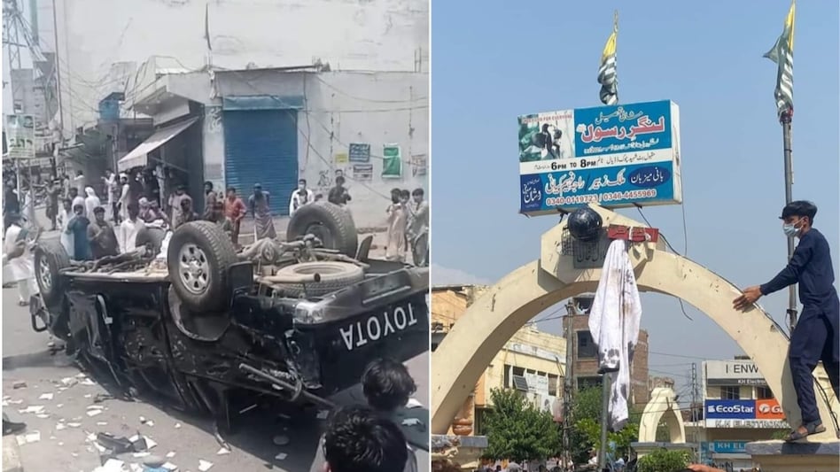 Violent protest in Pakistan-occupied-Kashmir (PoK) Violent protest in Pakistan-occupied-Kashmir (PoK)