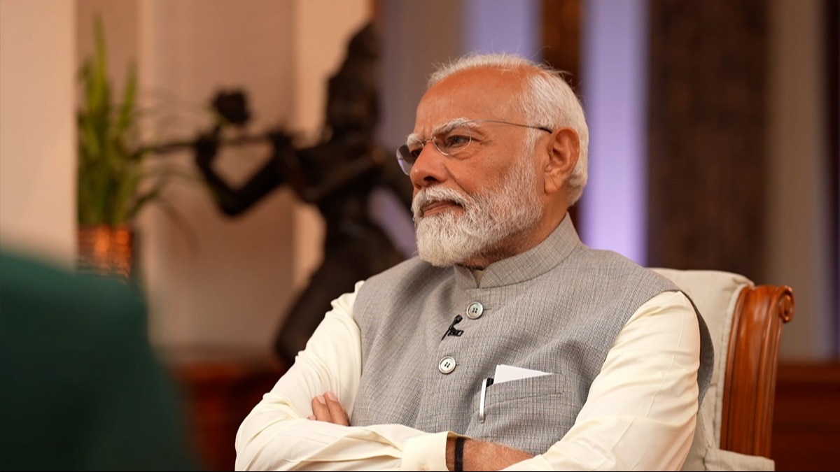 Prime Minister Narendra Modi during in an exclusive interview with Aaj Tak. Prime Minister Narendra Modi during in an exclusive interview with Aaj Tak.