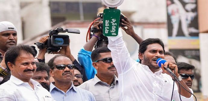 His remark was in response to Kishor’s 12 May prediction that the YSRCP was headed for a massive defeat and would be reduced to 51 out of the 175 assembly seats. (Photo: PTI) His remark was in response to Kishor’s 12 May prediction that the YSRCP was headed for a massive defeat and would be reduced to 51 out of the 175 assembly seats. (Photo: PTI)
