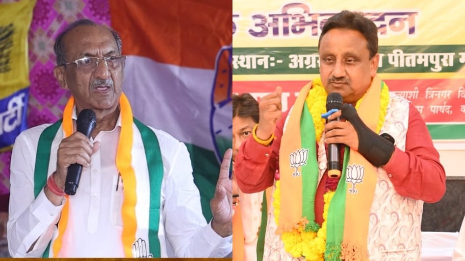 Jai Prakash Agarwal of the Congress Vs Praveen Khandelwal of the BJP in Chandni Chowk Jai Prakash Agarwal of the Congress Vs Praveen Khandelwal of the BJP in Chandni Chowk