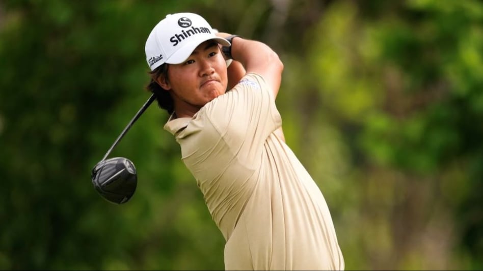 Korea’s S.H, Kim on his way into a share of second place on the opening day of the Charles Schwab Challenge behind Charley Hoffman in Fort Worth on Thursday. Image courtesy PGA Tour/Getty Images. Korea’s S.H, Kim on his way into a share of second place on the opening day of the Charles Schwab Challenge behind Charley Hoffman in Fort Worth on Thursday. Image courtesy PGA Tour/Getty Images.