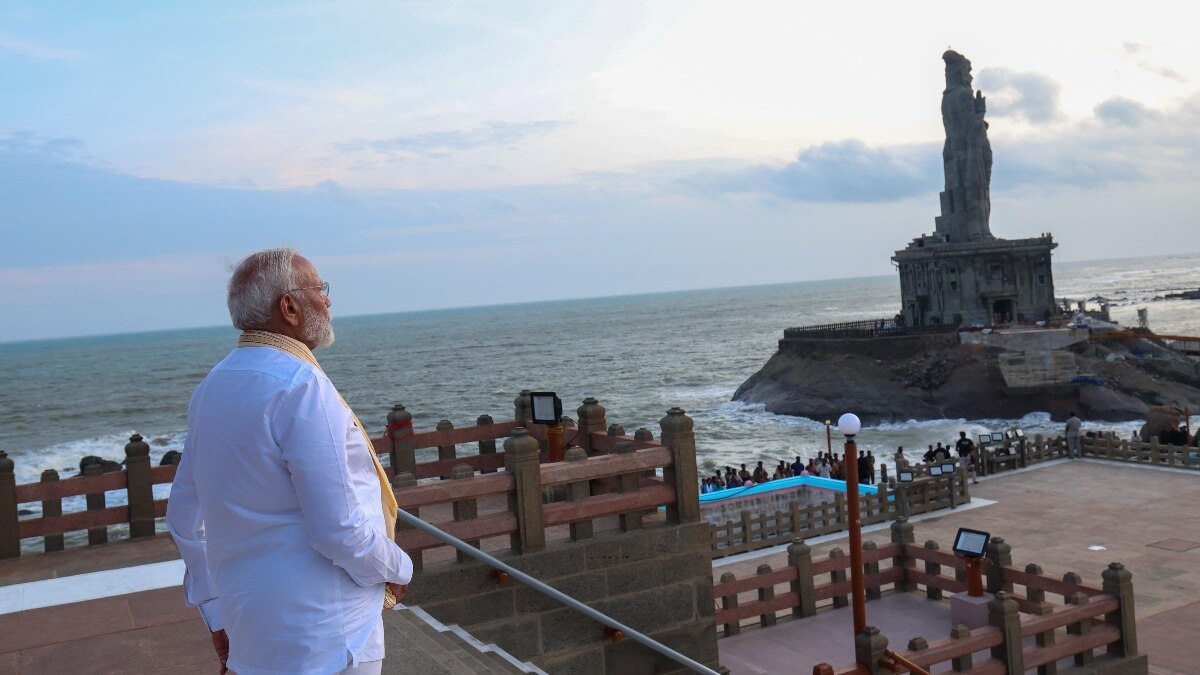 PM Modi begins 45-hour meditation at Vivekananda Rock Memorial; to consume liquid-only diet