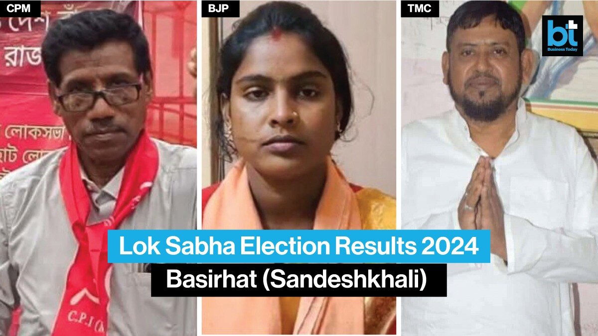 Basirhat (Sandeshkhali) Lok Sabha Election Results 2024: Who will win this time CPM's Nirapada Sarkar, BJP Rekha Patra or Trinamool's Haji Nurul Islam. Basirhat (Sandeshkhali) Lok Sabha Election Results 2024: Who will win this time CPM's Nirapada Sarkar, BJP Rekha Patra or Trinamool's Haji Nurul Islam.