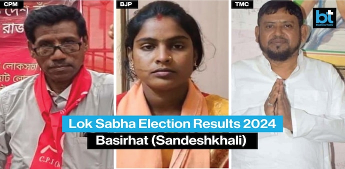 Basirhat (Sandeshkhali) Lok Sabha Election Results 2024: Who will win this time CPM's Nirapada Sarkar, BJP Rekha Patra or Trinamool's Haji Nurul Islam. Basirhat (Sandeshkhali) Lok Sabha Election Results 2024: Who will win this time CPM's Nirapada Sarkar, BJP Rekha Patra or Trinamool's Haji Nurul Islam.