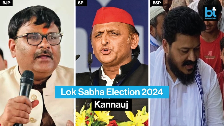 Lok Sabha Election Results 2024: (From left) BJP’s Subrat Pathak, SP leader and former Uttar Pradesh CM Akhilesh Yadav and BSP’s Imran Bin Zafar are the main contenders of Kannauj this time. Lok Sabha Election Results 2024: (From left) BJP’s Subrat Pathak, SP leader and former Uttar Pradesh CM Akhilesh Yadav and BSP’s Imran Bin Zafar are the main contenders of Kannauj this time.
