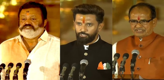 Suresh Gopi, Chirag Paswan and Shivraj Singh Chouhan were among the first-time Union ministers who took oath on Sunday Suresh Gopi, Chirag Paswan and Shivraj Singh Chouhan were among the first-time Union ministers who took oath on Sunday