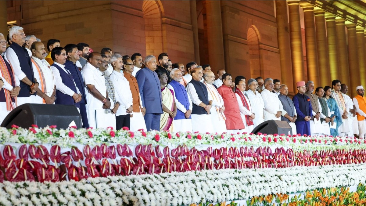 PM Modi and other ministers at the swearing-in ceremony of new Union government at Rashtrapati Bhavan PM Modi and other ministers at the swearing-in ceremony of new Union government at Rashtrapati Bhavan