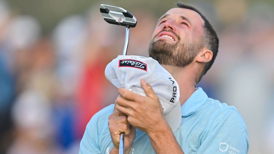 Defending US Open champion Wyndham Clark looks to the skies after sealing his 2023 victory at the Los Angeles Country Club. Image courtesy PGA Tour/Getty Images. Defending US Open champion Wyndham Clark looks to the skies after sealing his 2023 victory at the Los Angeles Country Club. Image courtesy PGA Tour/Getty Images.