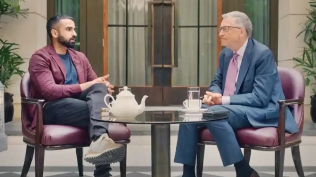 The discussion touched upon economic systems, with Kamath asking Gates whether he would choose capitalism over socialism. The discussion touched upon economic systems, with Kamath asking Gates whether he would choose capitalism over socialism.