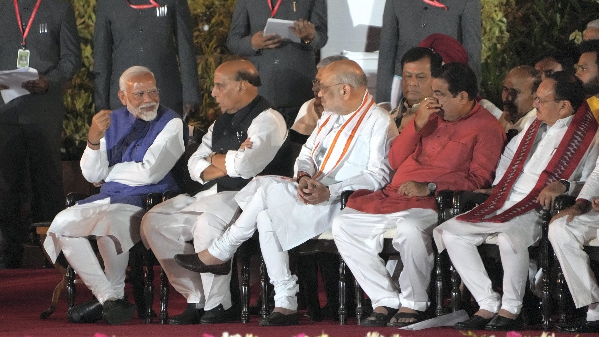 In his new Cabinet, PM Modi has repeated many high-profile ministers such as Rajnath Singh, Amit Shah, Nitin Gadkari, Nirmala Sitharaman, and S. Jaishankar in the same portfolio they held in the previous term. In his new Cabinet, PM Modi has repeated many high-profile ministers such as Rajnath Singh, Amit Shah, Nitin Gadkari, Nirmala Sitharaman, and S. Jaishankar in the same portfolio they held in the previous term.