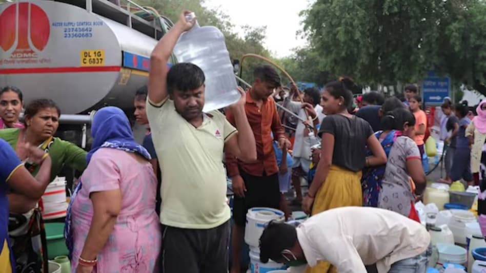 Sanjay Singh accused BJP of orchestrating the water crisis in Delhi. Sanjay Singh accused BJP of orchestrating the water crisis in Delhi.