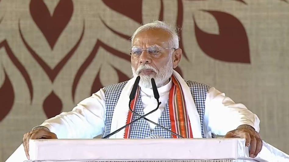 PM Narendra Modi in Varanasi on Tuesday. PM Narendra Modi in Varanasi on Tuesday.