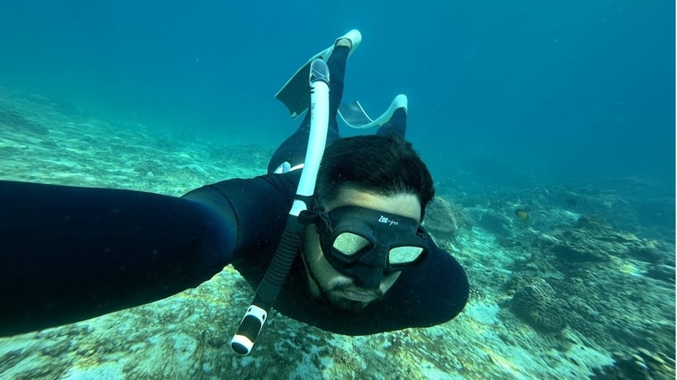 Bux Khurana two Indian national records in freediving Bux Khurana two Indian national records in freediving