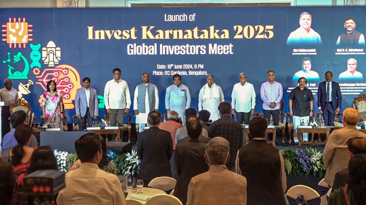 Karnataka Chief Minister Siddaramaiah inaugurates the Global Investors Meet 2025 in Bengaluru (PC: PTI) Karnataka Chief Minister Siddaramaiah inaugurates the Global Investors Meet 2025 in Bengaluru (PC: PTI)