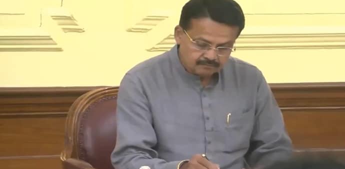 President Droupadi Murmu administered the oath to Mahtab. President Droupadi Murmu administered the oath to Mahtab.