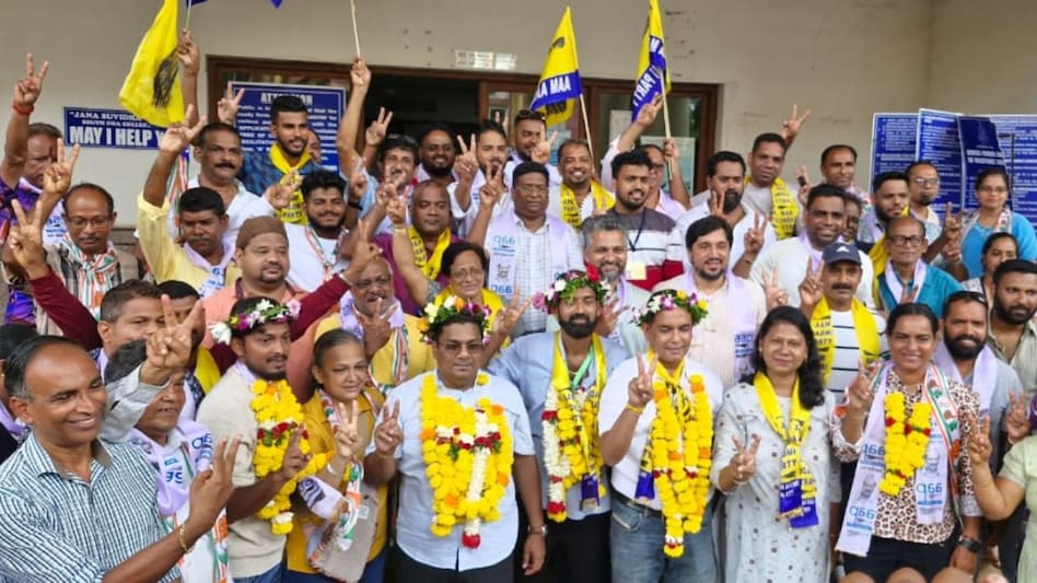 AAP's Joseph Pimenta won the Benaulim Zilla Panchayat seat bypoll in Goa AAP's Joseph Pimenta won the Benaulim Zilla Panchayat seat bypoll in Goa