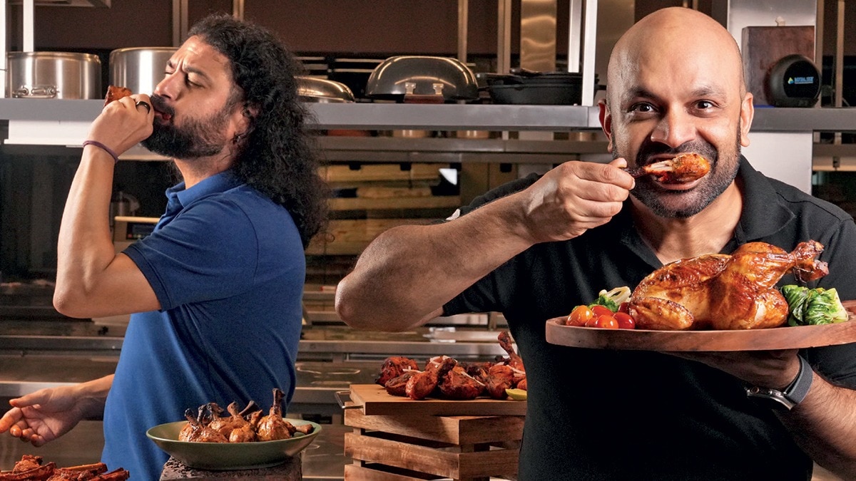 (From Left) Abhay Hanjura, co-founder, Licious; Vivek Gupta, co-founder, Licious (Photo: Selvaprakash Lakshmanan) (From Left) Abhay Hanjura, co-founder, Licious; Vivek Gupta, co-founder, Licious (Photo: Selvaprakash Lakshmanan)