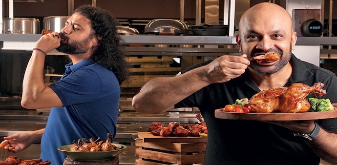 (From Left) Abhay Hanjura, co-founder, Licious; Vivek Gupta, co-founder, Licious (Photo: Selvaprakash Lakshmanan) (From Left) Abhay Hanjura, co-founder, Licious; Vivek Gupta, co-founder, Licious (Photo: Selvaprakash Lakshmanan)