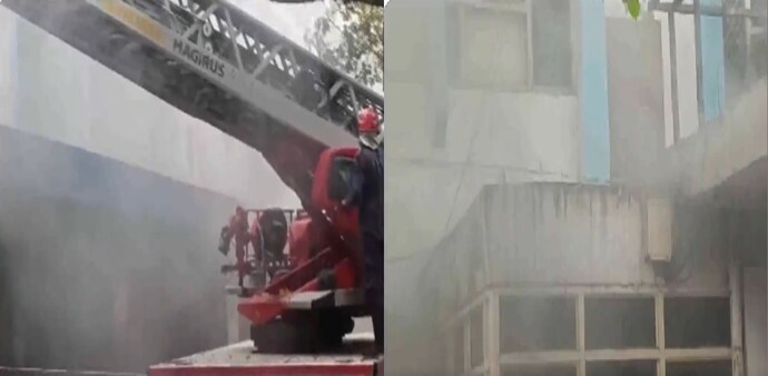 Fire erupts at Delhi's Safdarjung Hospital Fire erupts at Delhi's Safdarjung Hospital