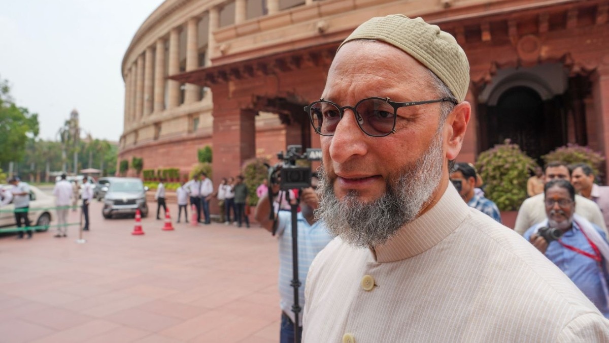 Asaduddin Owaisi, who won the Lok Sabha elections from Hyderabad, took oath as a member on Tuesday. Asaduddin Owaisi, who won the Lok Sabha elections from Hyderabad, took oath as a member on Tuesday.