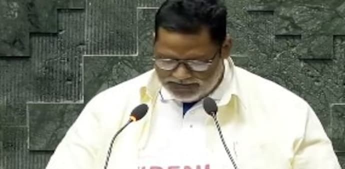 Independent MP Pappu Yadav wore a t-shirt with #ReNeet slogan on it Independent MP Pappu Yadav wore a t-shirt with #ReNeet slogan on it