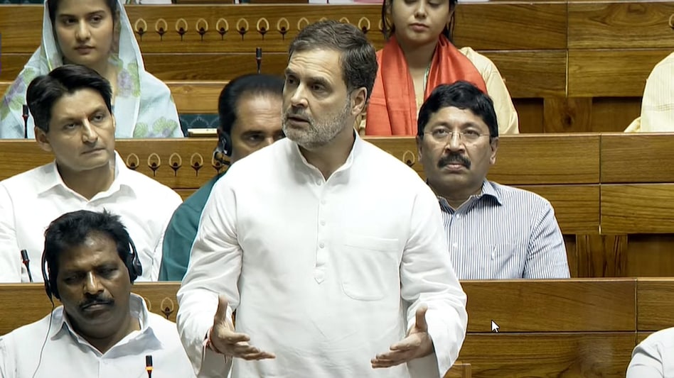 Rahul Gandhi congratulates Speaker Om Birla for new term (PC: PTI) Rahul Gandhi congratulates Speaker Om Birla for new term (PC: PTI)