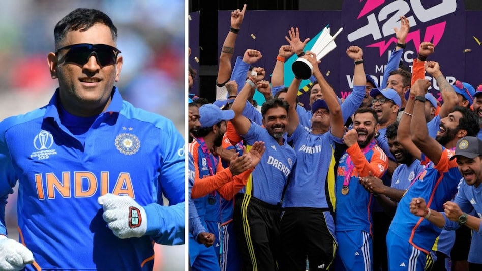 'Thanks for Birthday gift': MS Dhoni congratulates Indian Cricket Team on winning the T20 World Cup 'Thanks for Birthday gift': MS Dhoni congratulates Indian Cricket Team on winning the T20 World Cup