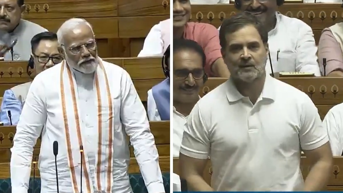 "Agniveer is a use and throw labour. One jawan is getting a pension, while another is not. You are creating a divide between jawans," Opposition leader Rahul Gandhi said in Parliament. "Agniveer is a use and throw labour. One jawan is getting a pension, while another is not. You are creating a divide between jawans," Opposition leader Rahul Gandhi said in Parliament.