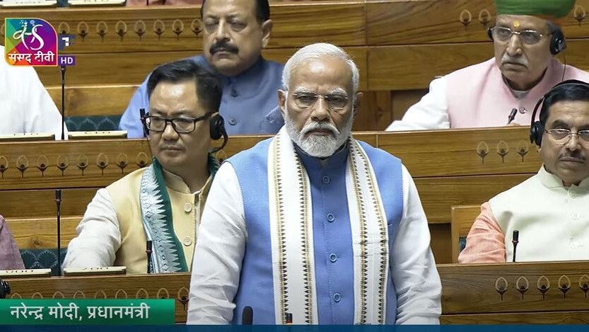Prime Minister Narendra Modi in Lok Sabha Prime Minister Narendra Modi in Lok Sabha
