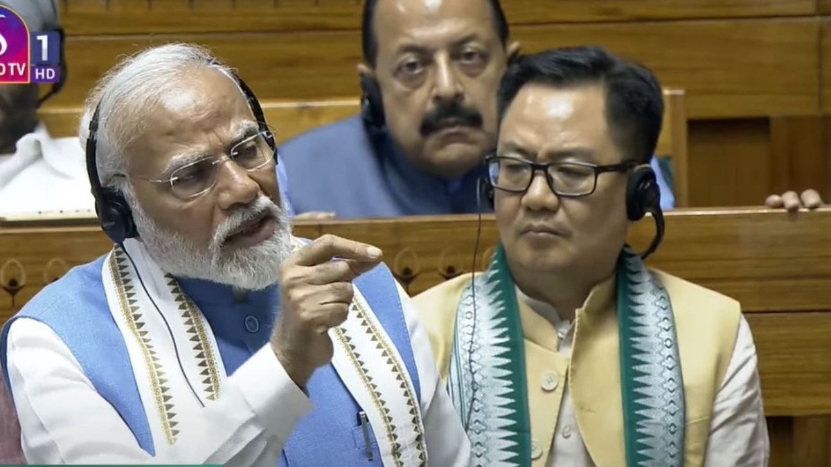 Prime Minister Narendra Modi in Lok Sabha Prime Minister Narendra Modi in Lok Sabha