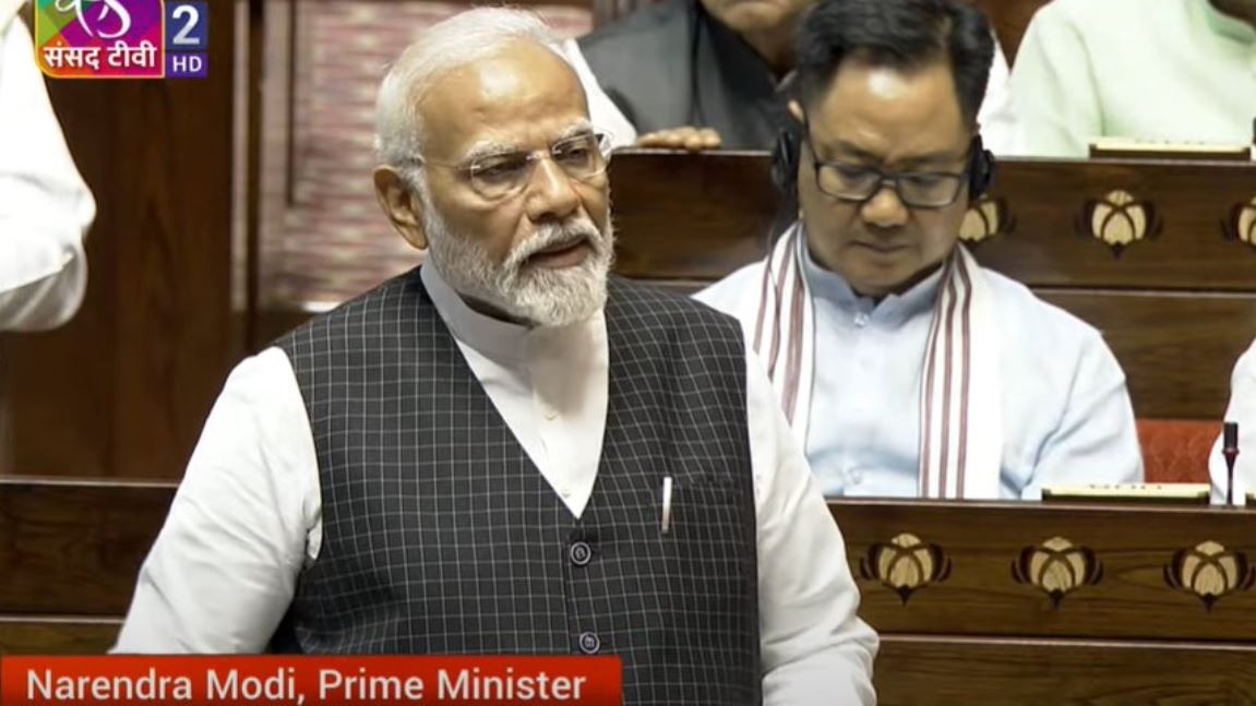 Prime Minister Narendra Modi in Rajya Sabha Prime Minister Narendra Modi in Rajya Sabha