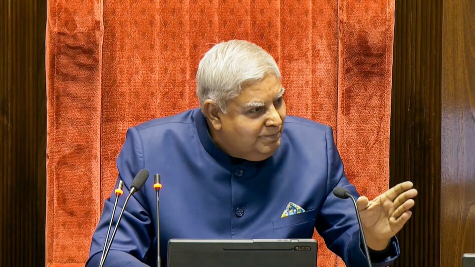 Jagdeep Dhankhar miffed over Oppn's walkout from Rajya Sabha Jagdeep Dhankhar miffed over Oppn's walkout from Rajya Sabha