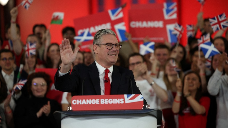 Keir Starmer, leader of Britain's Labour party, reacts as he speaks at a reception to celebrate his election win in London. (Photo: Reuters) Keir Starmer, leader of Britain's Labour party, reacts as he speaks at a reception to celebrate his election win in London. (Photo: Reuters)