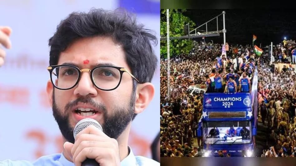 Aaditya's criticism of the BCCI comes a day after a massive crowd in Mumbai welcomed the Indian cricket team Aaditya's criticism of the BCCI comes a day after a massive crowd in Mumbai welcomed the Indian cricket team