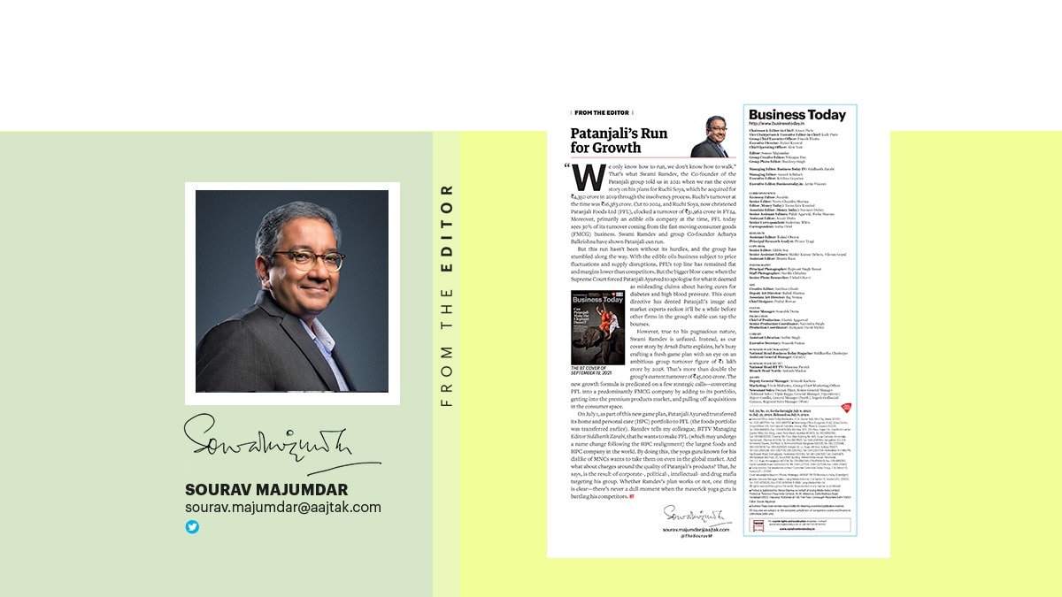 The new growth formula is predicated on a few strategic calls—converting Patanjali into a predominantly FMCG company by adding to its portfolio, getting into the premium products market, and pulling off acquisitions in the consumer space. The new growth formula is predicated on a few strategic calls—converting Patanjali into a predominantly FMCG company by adding to its portfolio, getting into the premium products market, and pulling off acquisitions in the consumer space.