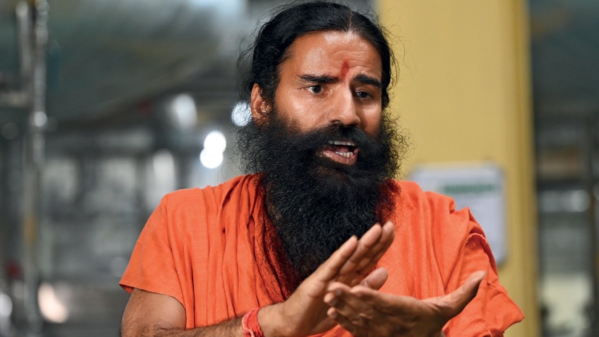 Patanjali group Co-founder Swami Ramdev, who is also Director of Patanjali Foods, on the company's acquisition of the non-foods business of Patanjali Ayurved, his ambitions for a Rs 1 lakh crore turnover, and more (Photo: Hardik Chhabra) Patanjali group Co-founder Swami Ramdev, who is also Director of Patanjali Foods, on the company's acquisition of the non-foods business of Patanjali Ayurved, his ambitions for a Rs 1 lakh crore turnover, and more (Photo: Hardik Chhabra)