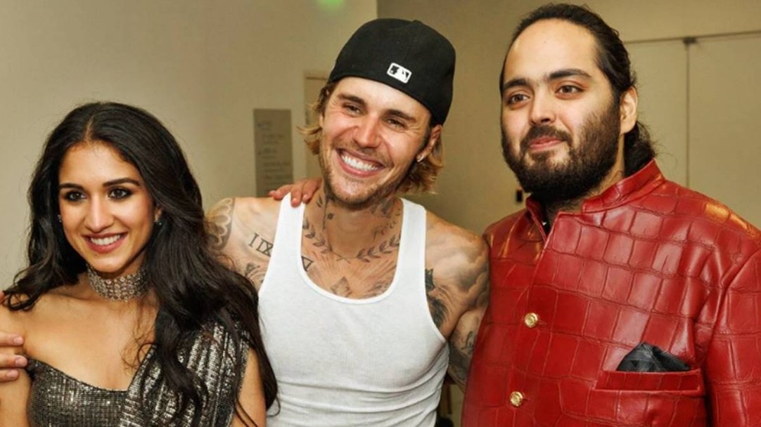 ANANT-RADHIKA WITH JUSTIN BIEBER ANANT-RADHIKA WITH JUSTIN BIEBER