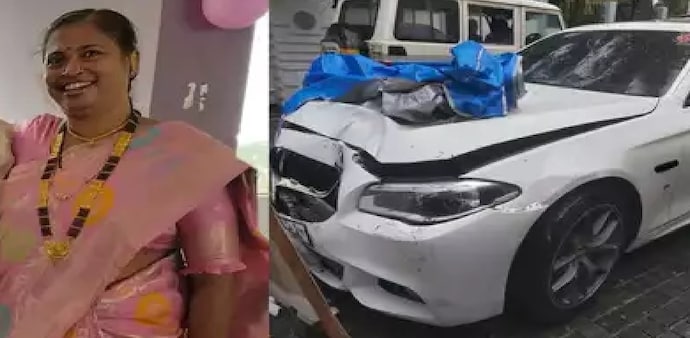 Pradeep Nakhva, husband of the 45-year-old woman who died in the BMW crash, said that he will "drag the driver" in the same way that his wife was "dragged" Pradeep Nakhva, husband of the 45-year-old woman who died in the BMW crash, said that he will "drag the driver" in the same way that his wife was "dragged"