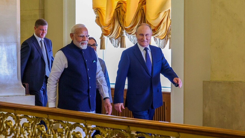 Prime Minister Modi visited Russia for the 22nd India-Russia annual summit. Prime Minister Modi visited Russia for the 22nd India-Russia annual summit.
