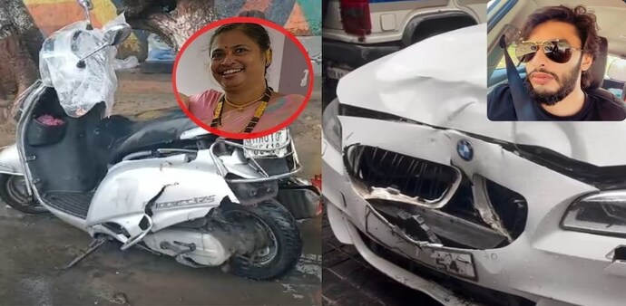 Police arrested Mihir Shah on July 9 from Thane district, two days after he allegedly rammed his BMW car into a two-wheeler, killing Kaveri Nakhwa (45), who was riding pillion. Police arrested Mihir Shah on July 9 from Thane district, two days after he allegedly rammed his BMW car into a two-wheeler, killing Kaveri Nakhwa (45), who was riding pillion.