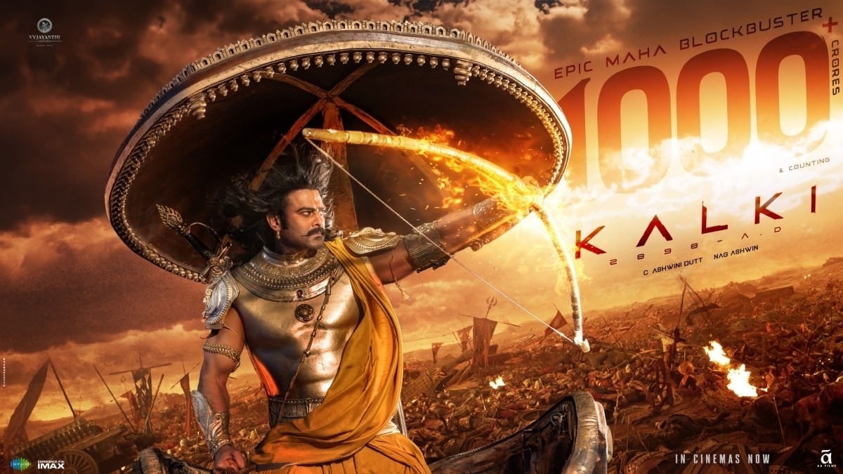 The milestone makes Kalki 2898 AD the third biggest grosser for its leading man Prabhas.  The milestone makes Kalki 2898 AD the third biggest grosser for its leading man Prabhas.