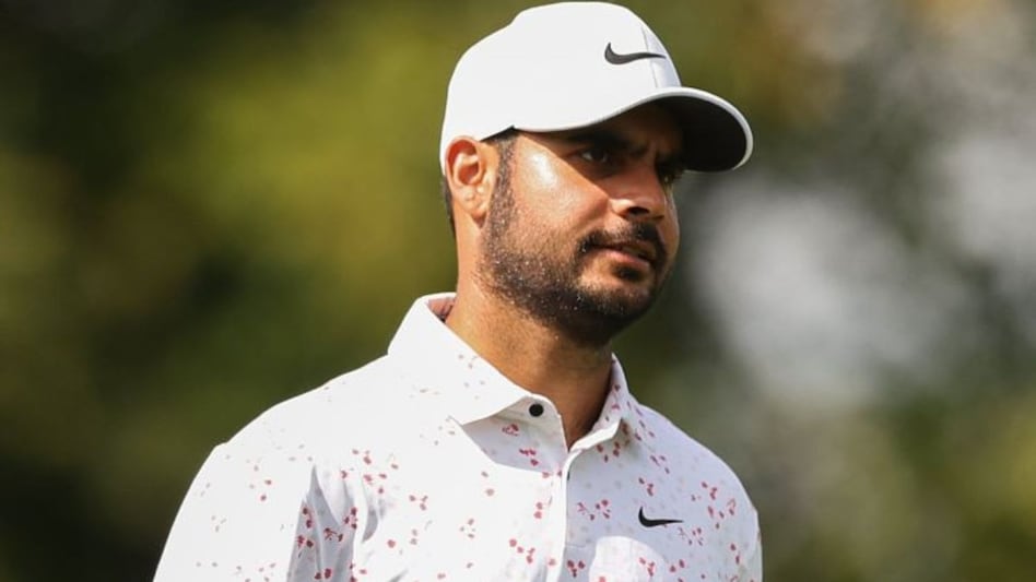 File photo of Indian star Shubhankar Sharma, who put in a stellar third day run in the 152nd Open Championship at Royal Troon on Saturday. Image courtesy X. File photo of Indian star Shubhankar Sharma, who put in a stellar third day run in the 152nd Open Championship at Royal Troon on Saturday. Image courtesy X.