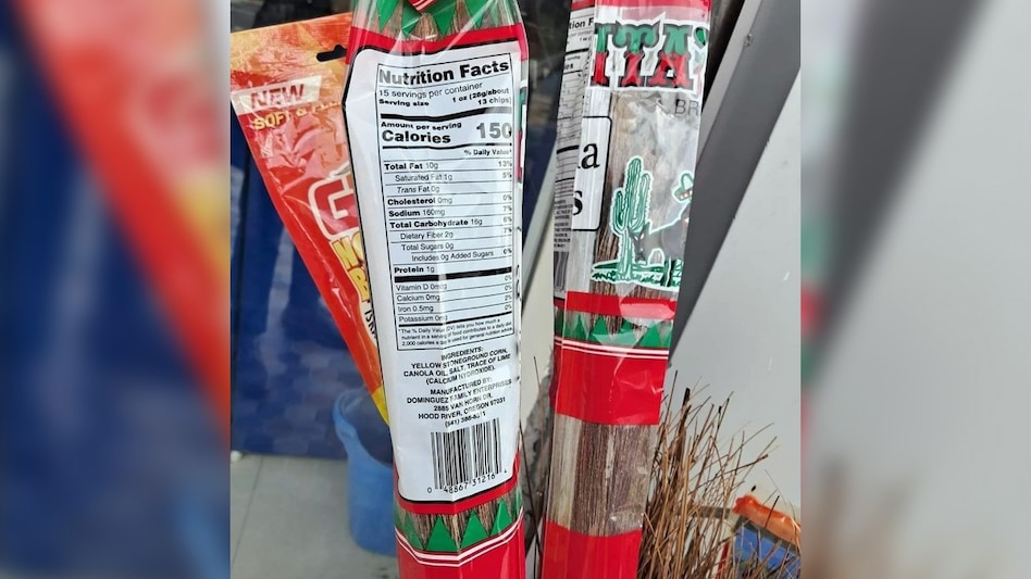 The brooms, usually packaged plainly, now feature labels listing calories, fat content, and other nutritional information typically seen on food items. The brooms, usually packaged plainly, now feature labels listing calories, fat content, and other nutritional information typically seen on food items.