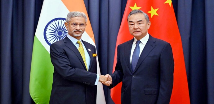 EAM Jaishankar meets Chinese counterpart Wang Yi in Laos (PC: PTI) EAM Jaishankar meets Chinese counterpart Wang Yi in Laos (PC: PTI)