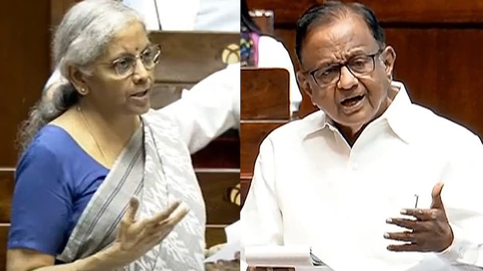 Sitharaman responds to Chidambaram in Rajya Sabha Sitharaman responds to Chidambaram in Rajya Sabha