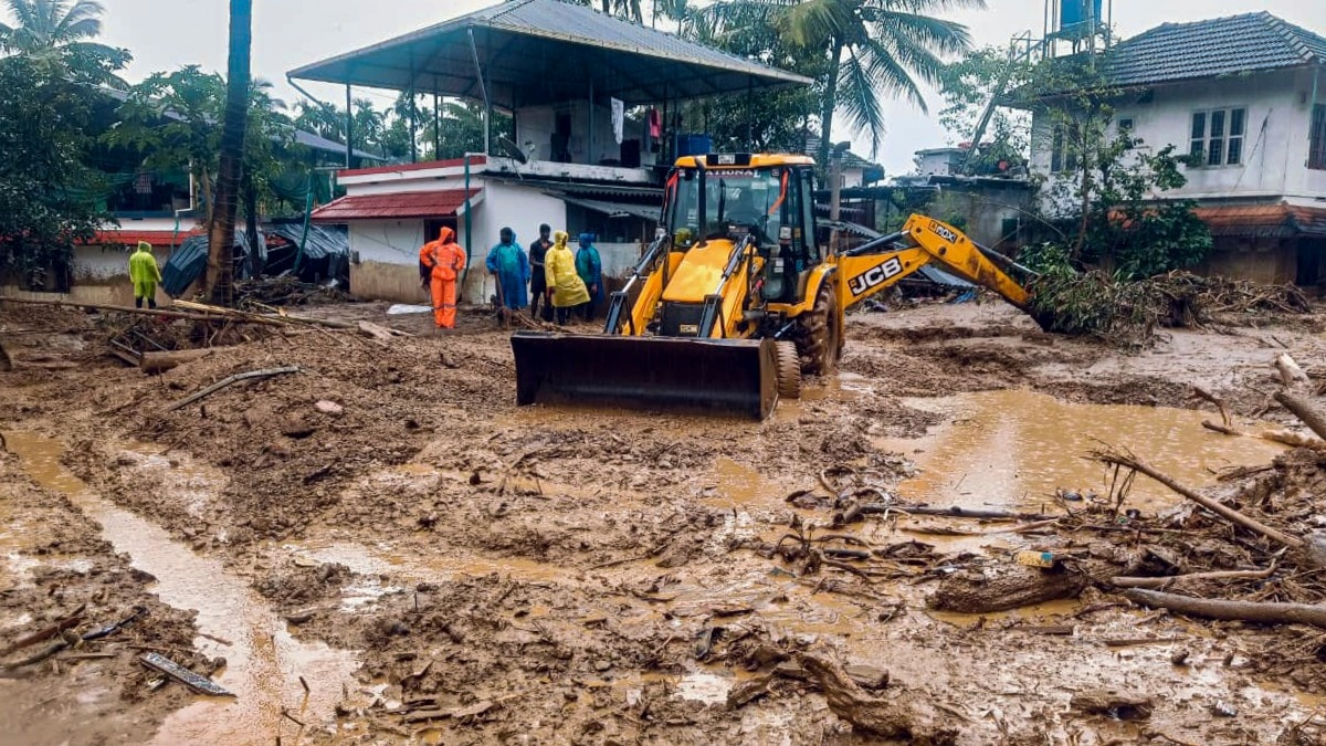According to the forecast, heavy rainfall warning has been issued for landslide-hit Wayanad in Kerala on August 3 According to the forecast, heavy rainfall warning has been issued for landslide-hit Wayanad in Kerala on August 3