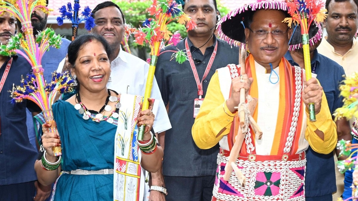 Chhattisgarh CM Vishnu Deo Sai celebrates Hareli Tihar at his residence 