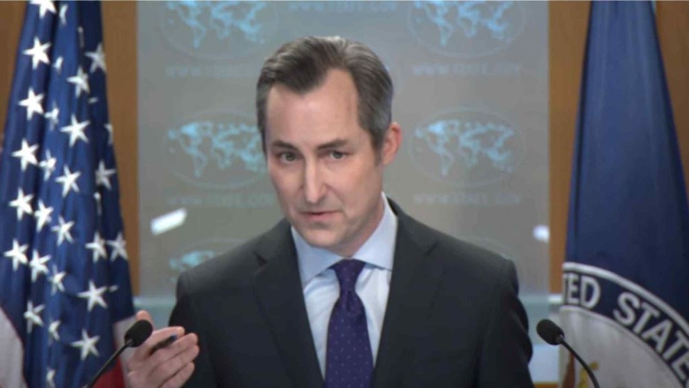 US Department of State spokesperson Matthew Miller US Department of State spokesperson Matthew Miller