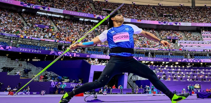 Neeraj Chopra Paris Olympics 2024 Gold medal Match Neeraj Chopra Paris Olympics 2024 Gold medal Match
