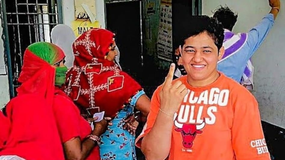 Reetika Hooda is the first Indian to qualify in the heavyweight class of 76 kg. Reetika Hooda is the first Indian to qualify in the heavyweight class of 76 kg.